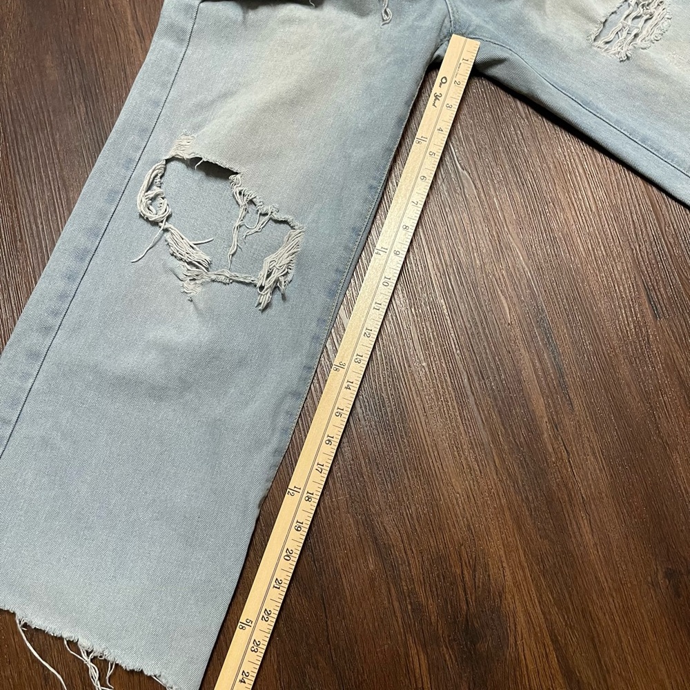 Skinny Fries Super High Rise Skater Fit Distressed Jeans - Picture 9 of 11